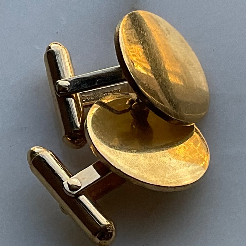 Vintage 1/20 14K GF Quality BAB Cuff Links Engravable